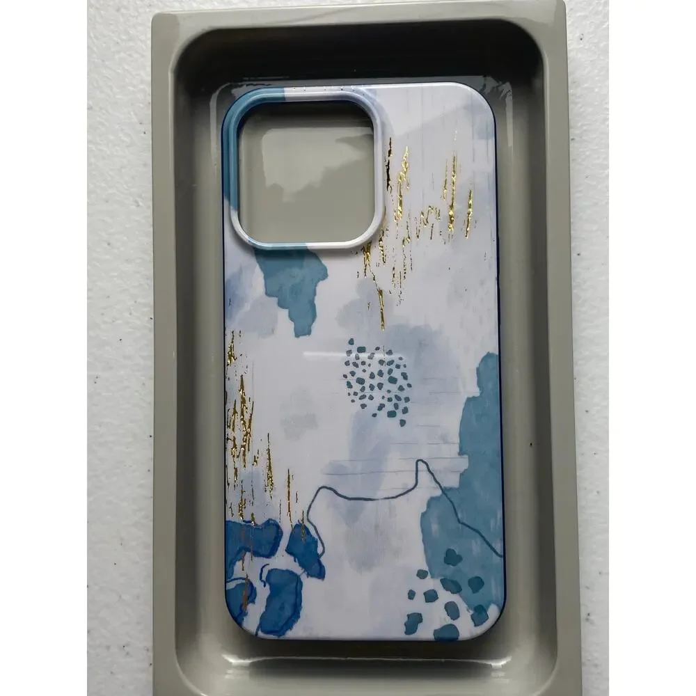 Heyday Green Gold Abstract Phone Case for iPhone 13 Pro New in Open Box